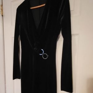 Midnight Blue Tahari velour dress